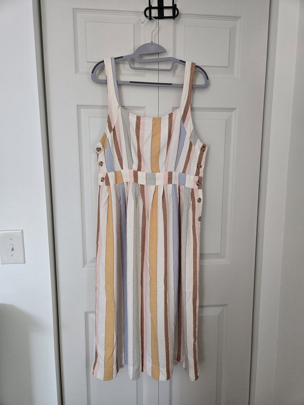 a.n.a Striped Sleeveless Dress